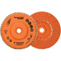 Enduro-Flex Turbo Flap Disc, 4-1/2" x 5/8"-11, Type 27S, 80 Grit, Ceramic Fastek