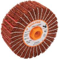 Two-In-One Turbo Drums, 4-1/2" Dia. x 2" W, 5/8"-11 Arbor, 60 Grit Fastek