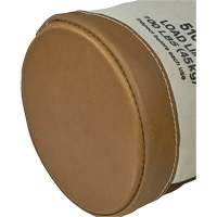 Leather-Bottom Bucket, 17" H, Canvas, White Fastek