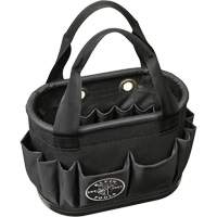 29-Pocket Hard-Body Aerial Bucket, 14" L x 10" H, Polyester, Black Fastek