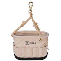 Oval Bucket, Canvas, 41 Pockets, Natural Fastek
