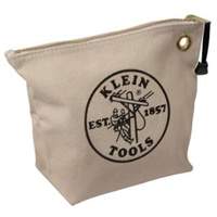 Zipper Tool Pouch, Canvas, 1 Pockets, Natural Fastek