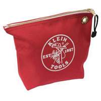 Zipper Tool Pouch, Canvas, 1 Pockets, Red Fastek