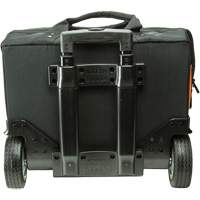 Tradesman Pro Rolling Tool Bag, Ballistic Polyester, 24 Pockets, Black/Orange Fastek