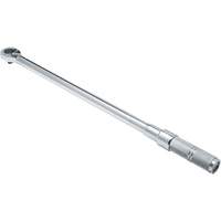 Ratcheting Head Micrometer Torque Wrench, Click, 1/2" Square Drive, 50 - 250 lbf. Ft Fastek