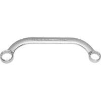 Box End Wrench, 12 Point, 5/8"/9/16", 15° Offset, Plain Finish Fastek