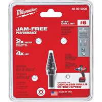 Foret &eacute;tag&eacute; no 6, 3/8" - 1/2", Incr&eacute;ments de 1/16", Acier rapide Fastek