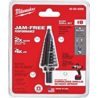 Foret &eacute;tag&eacute; no 8, 1/2" - 1", Incr&eacute;ments de 1/16", Acier rapide Fastek