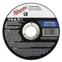 Depressed Centre Cut-Off Wheels, 4-1/2" x 0.045", 7/8" Arbor, Type 27, Aluminum Oxide, 13580 RPM Fastek