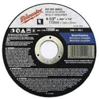 Depressed Centre Cut-Off Wheels, 5" x 0.045", 7/8" Arbor, Type 27, Aluminum Oxide, 13580 RPM Fastek