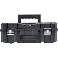 TSTAK&reg; II Tool Box with Flat Top, 17-1/4" x 13" x 6-3/8", Black Fastek