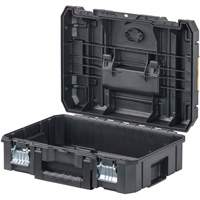 TSTAK&reg; II Tool Box with Flat Top, 17-1/4" x 13" x 6-3/8", Black Fastek