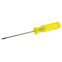 Tournevis &agrave; fente d'&eacute;lectricien, Tige de 1/8", Ronde, 7-1/4" lo, Prise en Plastique Fastek