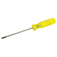 Tournevis &agrave; fente d'&eacute;lectricien, Tige de 5/32", Ronde, 7-3/4" lo, Prise en Plastique Fastek