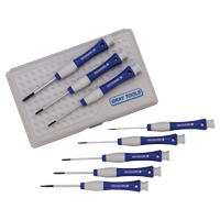 Jeu de tournevis de pr&eacute;cision, 8 mcx Fastek