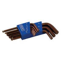 Short Ball End Hex Key Set, 9 Pcs., Metric Fastek