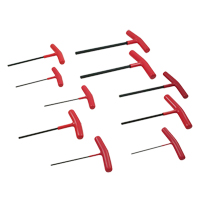 T-handle Hex Key Set, 10 Pcs., Imperial Fastek