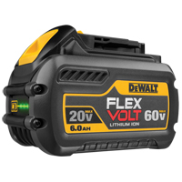 FlexVolt Battery, Lithium-Ion, 60 V, 6 A Fastek