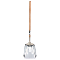 Scoop Shovel, Wood, Aluminum Blade, Straight Handle, 45-3/4" Length TYX063 | Fastek