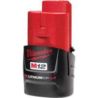 M12 Redlithium 3.0 Compact Battery Pack, Lithium-Ion, 12 V, 3.0 Ah Fastek