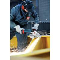 High Performance Large Angle Grinder, 9", 120 V, 15 A, 6500 RPM Fastek