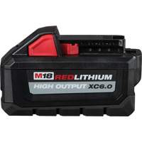 Bloc-pile M18 Redlithium High Output 6.0, Lithium-ion, 18 V, 6,0 Ah Fastek