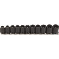 Magnetic Socket Set, 11 Pcs, Impact, 3/8" Drive Size Fastek