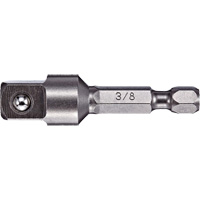 Adapter & Extension, 1/4" Drive Size, 3/8" Male Size, Ball, 2" L Fastek