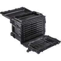 Gen 2 Mobile Tool Chest, 24" W, 6 Drawers, Black Fastek