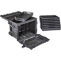 Gen 2 Mobile Tool Chest, 24" W, 6 Drawers, Black Fastek