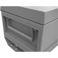 Jobsite Storage Box, 32" x 19" x 17-13/16", Steel, Grey UAI844 | Fastek