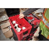 Packout™ Compact Tool Box, 16-1/5" W x 10" D x 13" H, Black/Red UAJ143 | Fastek