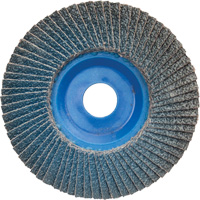 Disque à lamelles à grain grossier BlueFire<sup>MC</sup>, 5" x 7/8", Type 27, Grain 60, Alumine de zirconium UAJ184 | Fastek
