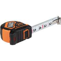 Magnetic Double-Hook Tape Measure, 25', Imperial Graduations Fastek