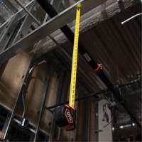 Magnetic Double-Hook Tape Measure, 25', Imperial Graduations Fastek