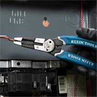 Klein-Kurve&reg; Heavy-Duty Wire Stripper, Cutter & Crimper Multi-Tool, 8-1/4" L, 8 - 20 AWG Fastek