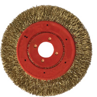 No Throw Partial Encapsulated Wire Wheel, 3" Dia., 0.012" Fill, 1/4" Arbor UAK148 | Fastek