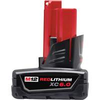 Bloc-piles M12 Redlithium XC 6.0, Lithium-ion, 12 V, 6 Ah Fastek