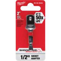 Shockwave™ Impact Socket Adapter, 1/4" Drive Size, 1/2" Male Size, Ball, 2" L UAL022 | Fastek