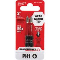 Embout de tournevis Shockwave Impact Duty, Phillips, #1, Prise 1/4" Fastek