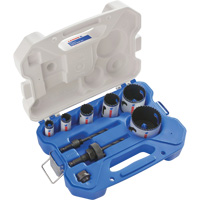 Plumber Bi-Metal Hole Saw Set, 9 Pieces Fastek