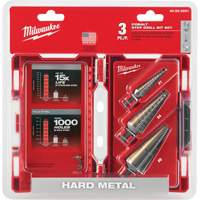 Jeu de forets &eacute;tag&eacute;s, 3 morceaux, Acier rapide au cobalt Fastek