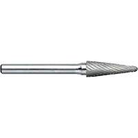 Drillco&reg; Magnum Double Cut Solid Carbide Burr, SL-3, 3/8" Dia., 1/4" Shank, 1-1/16" Depth of Cut Fastek