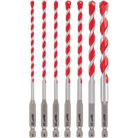 Jeu de forets pour perceuse &agrave; percussion Shockwave, 7 morceaux, Carbure Fastek