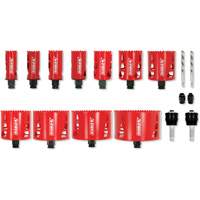 Plumber's Bi-Metal Hole Saw Set, 17 Pieces Fastek