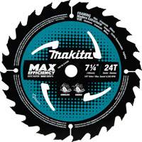 Carbide-Tipped Max Efficiency Framing Circular Saw Blade, 7-1/4", 24 Teeth, Wood Use Fastek