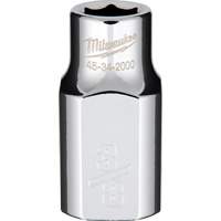 SAE Socket with Four Flat Sides, 3/8", 1/2" Drive, 6 Points Fastek