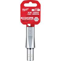 SAE Socket with Four Flat Sides, 3/8", 1/2" Drive, 6 Points, Deep Fastek