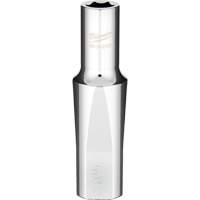 SAE Socket with Four Flat Sides, 3/8", 1/2" Drive, 6 Points, Deep Fastek