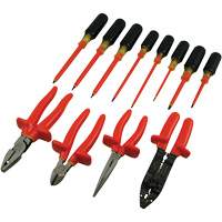 Insulated Screwdriver & Pliers Set, 1000 V, 12 Pcs Fastek